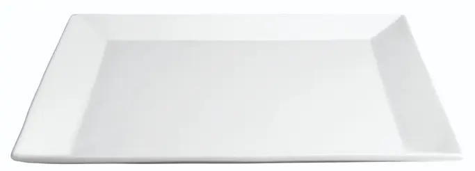 Plato Postre Ming Porcelana 21X21X2 Cm.