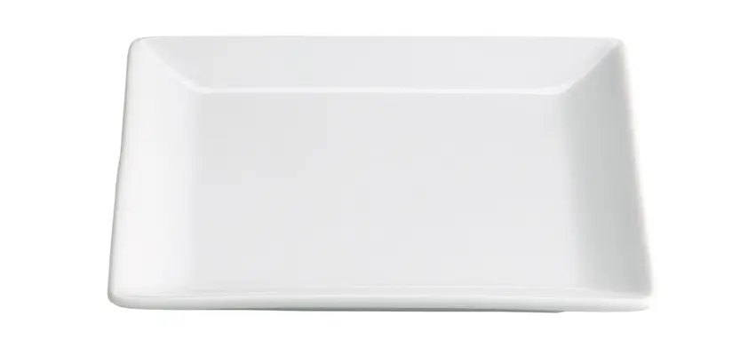 Plato Pan Ming Porcelana Blanco 16X16X1,5 Cm.