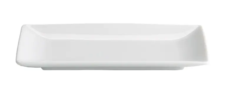 Fuente Rectangular Ming Porcelana Blanca 16,5X9,5X1,5 Cm.