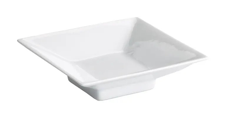 Bol Degustacion Ming C/Pie Porcelana Blanco 7,5X7,5X2,5 Cm.