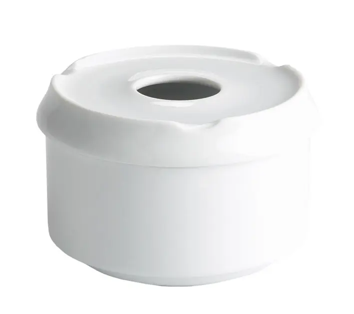 Cenicero Agua Redondo Porcelana 11X7,5 Cm.