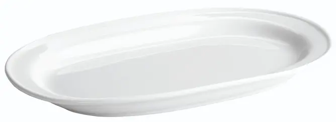 Fuente Oval Porcelana 34X21X3 Cm.