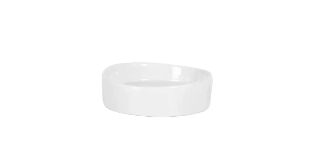 Plato Degustacion Porcelana Blanco 6,5X2 Cm.