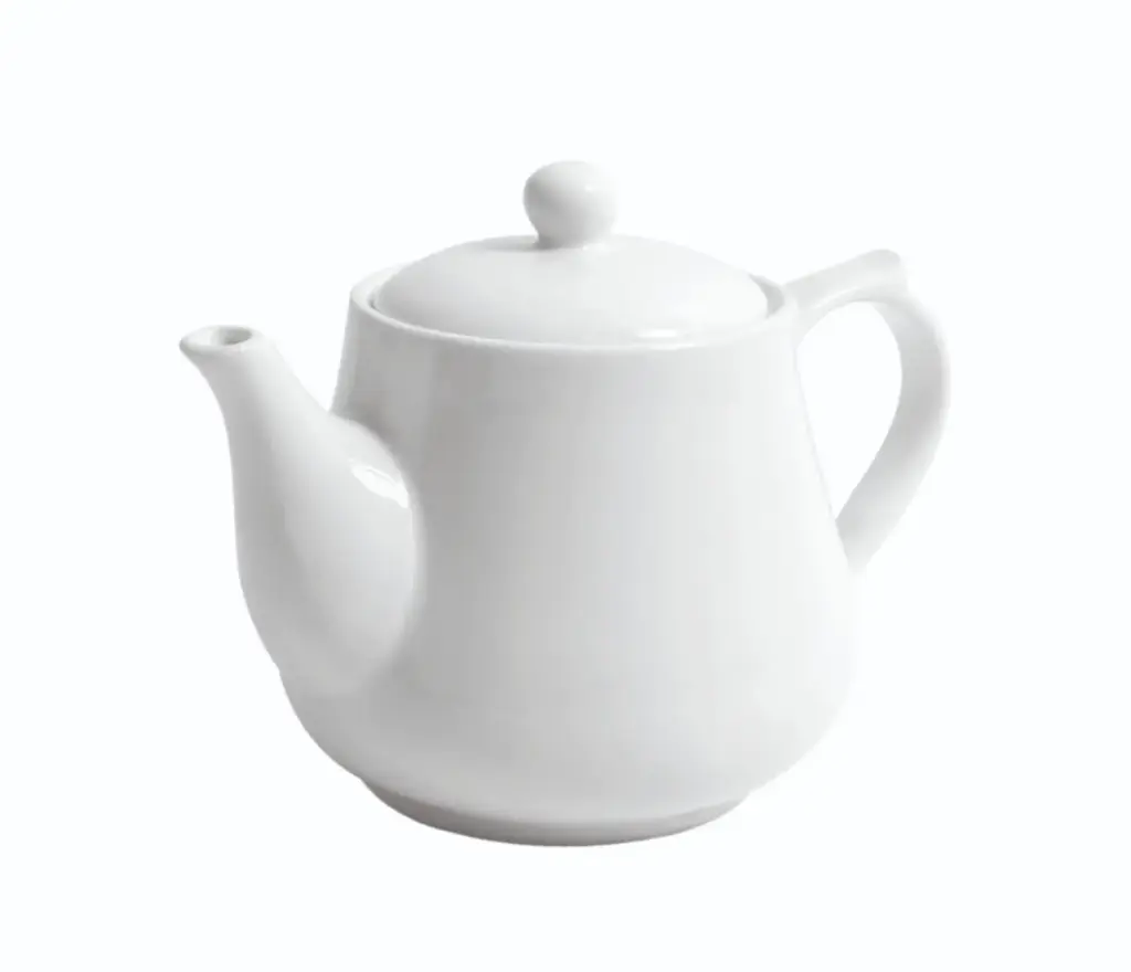 Tetera Porcelana Blanca 18X11X12 Cm. / 50 Cl.