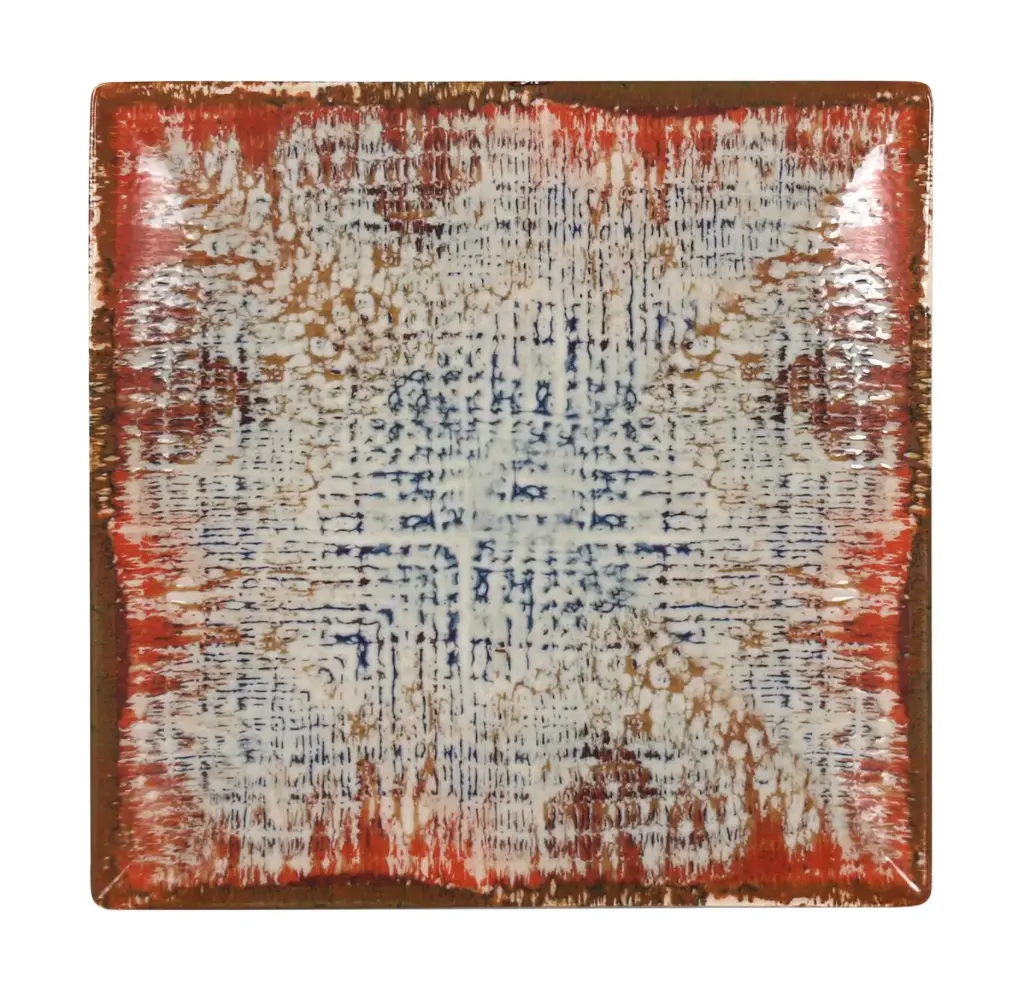Zz26 Plato Llano Ming Iii Charro 25,5X25,5 Cm.