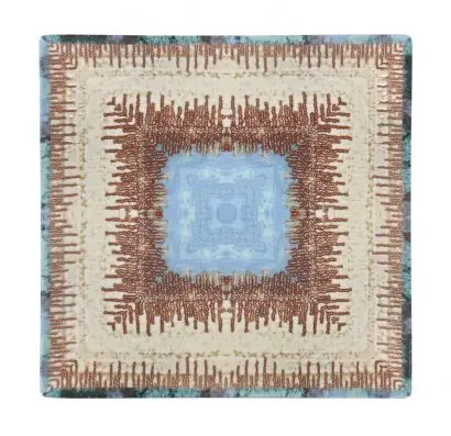 Zz26 Plato Postre Ming Iii Micenas 20.5X20.5X2 Cm.