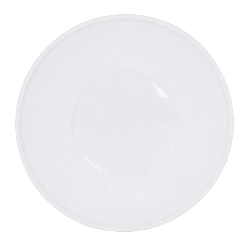 Plato Llano Cantabro Blanco 28X3,5 Cm.