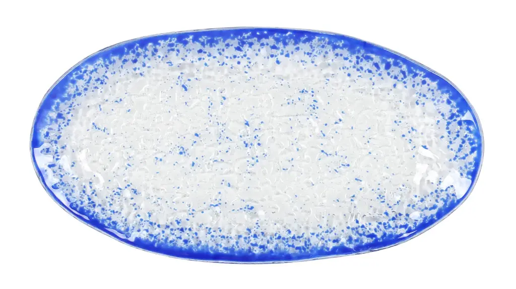Fuente Oval Dry Cobalto 26X14 Cm.