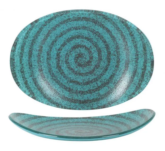 Zz26 Fuente Oval Escargot 25,5X18,5X4 Cm.       
