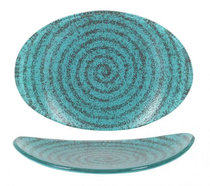 Zz26 Fuente Oval Escargot 19,5X14X2,5 Cm.         