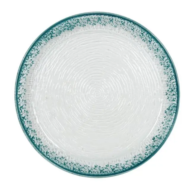 Plato Guajiro Turquesa 29X2,5 Cm.        