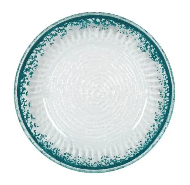 Plato Guajiro Turquesa 14X2,5 Cm.           