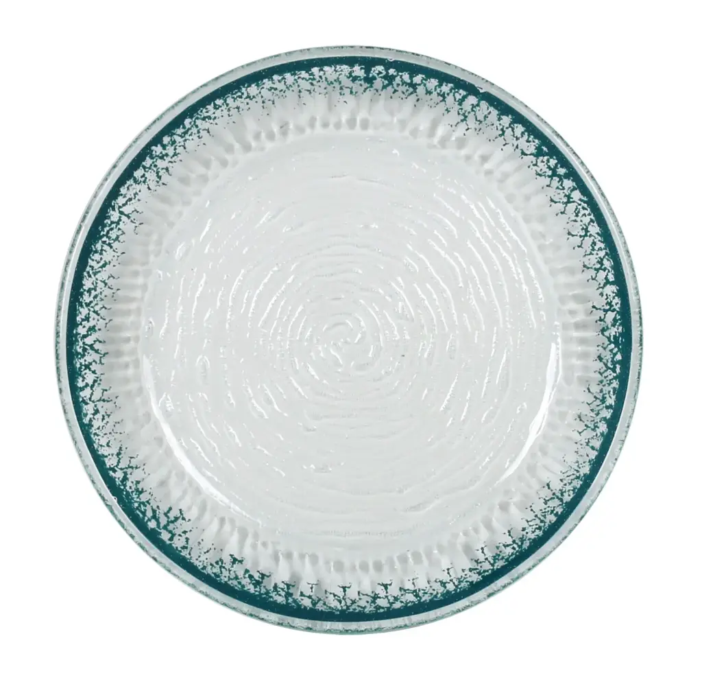 Plato Guajiro Turquesa 19X2,5 Cm.         