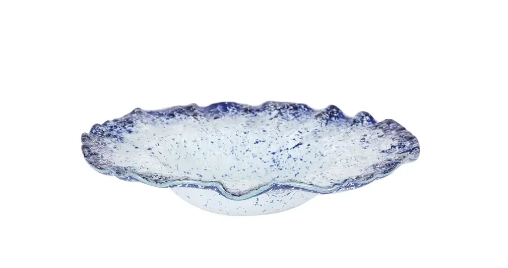 Plato Llano Murano Cobalto 25X6 Cm.