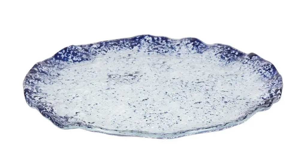 Plato Llano Murano Cobalto 28X2 Cm.