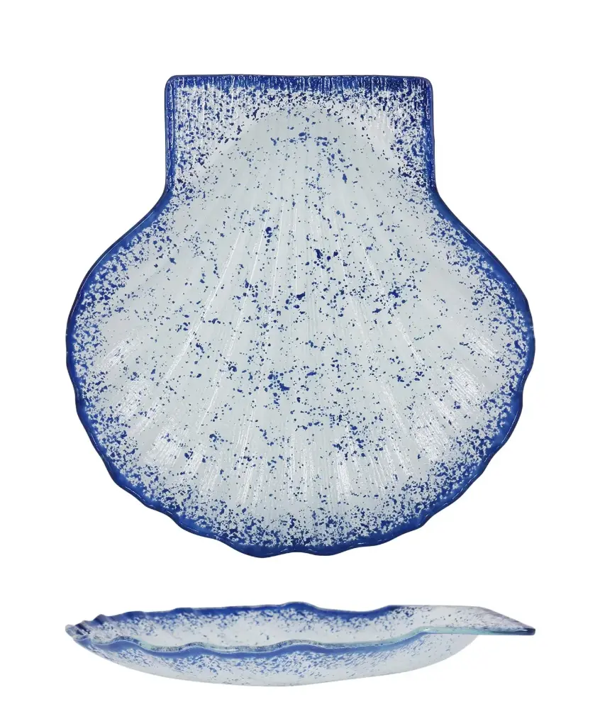 Fuente Concha Cobalto 25X24X3 Cm.