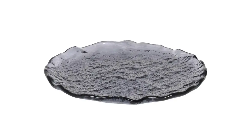 Zz26 Plato Postre Murano Titanio 20 Cm.