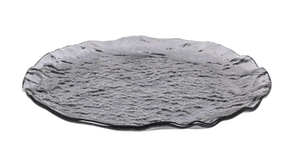 Plato Llano Murano Titanio 28X2 Cm.
