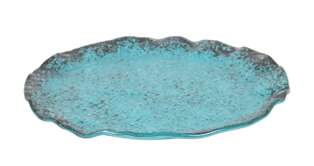 Plato Murano Turquesa 28X2 Cm.