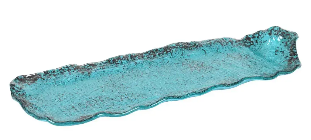 Fuente Etnic Turquesa 40X16 Cm.