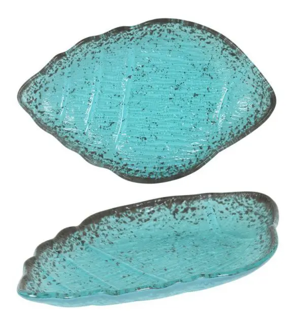 Zz26 Fuente Caracola Turquesa 21,5X14X2 Cm.      