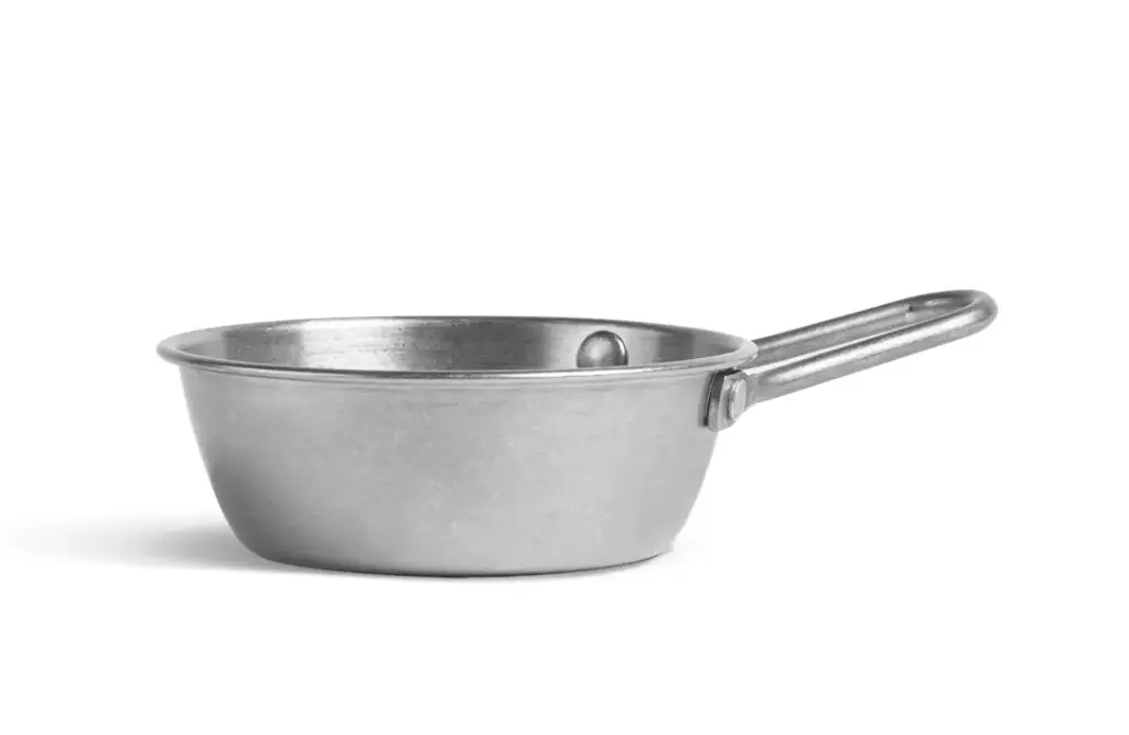 Zz26 Bol Vintage Inox. Con Asa 12 Cm.