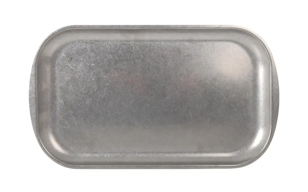 Bandeja Plata Vieja Inox Vintag41.5X23.5X1.5
