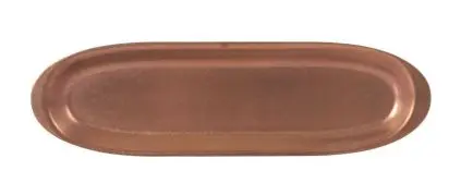 Fuente Oval Vintage Cobre 27X8 Cm.