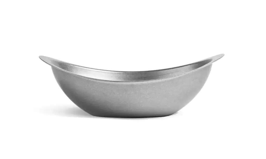 Bol Oval Vintage Inox. 20X13.5 Cm.