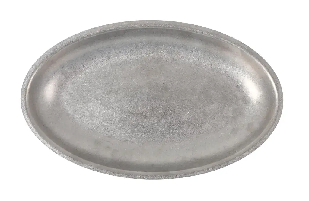 Bandeja Oval Plata Vieja Inox 30X18.5X2.5Cm