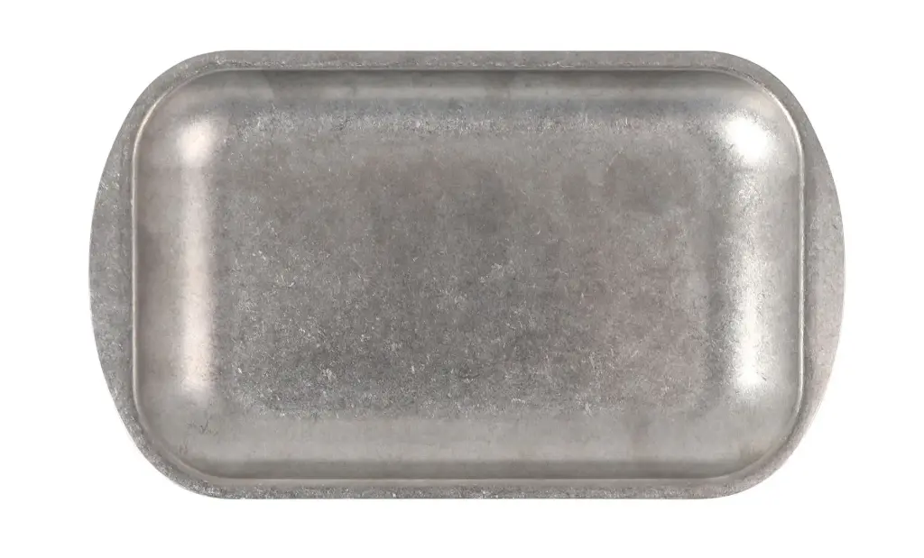 Bandeja Plata Vieja Inox Vintage 23.5X14X1.5