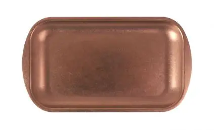 Fuente Rectangular Vintage Cobre 27.5X15.5X1 Cm.