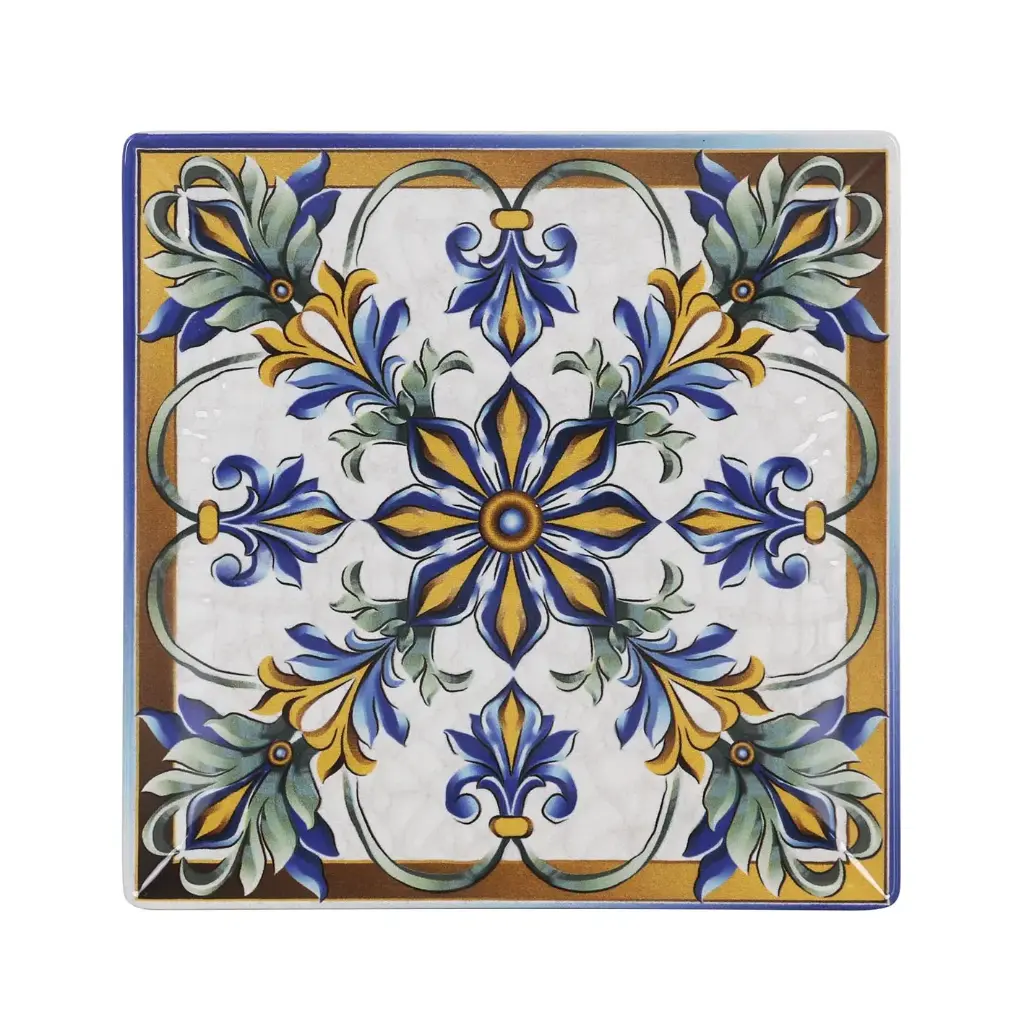 Zz26 Plato Llano Stonware Bizancio 24X24X2 Cm.