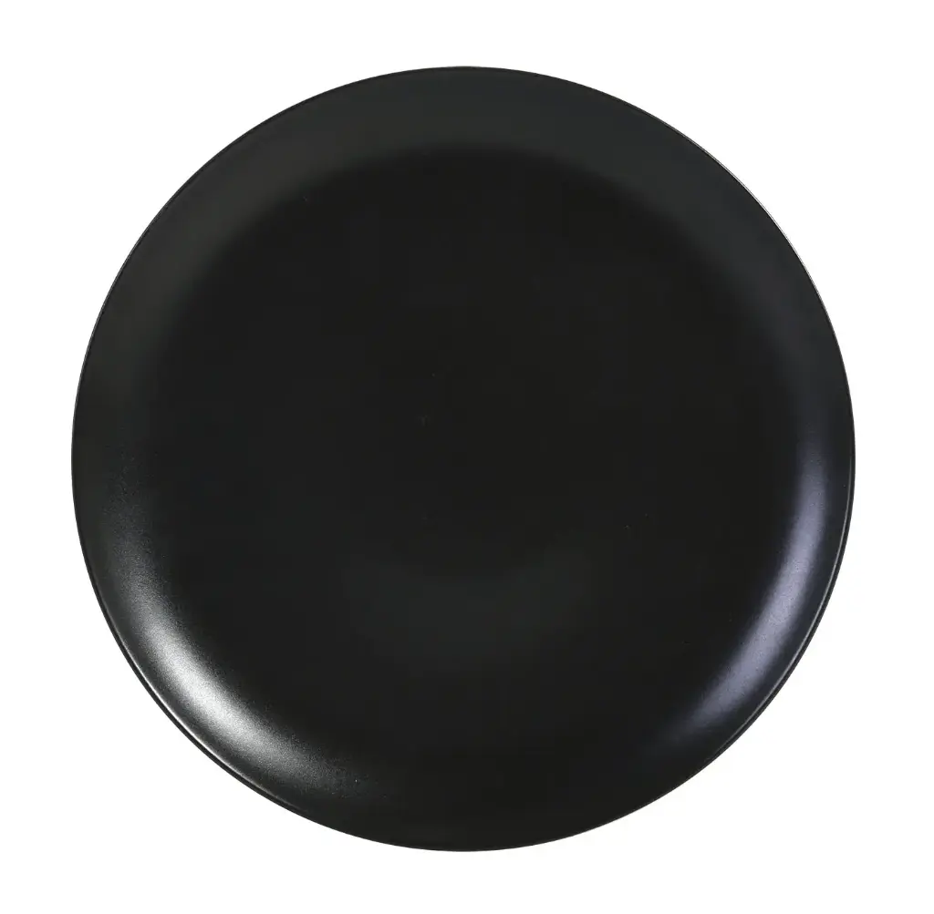 Plato Presentacion Infinity Stonware Negro 32X2,5 Cm.