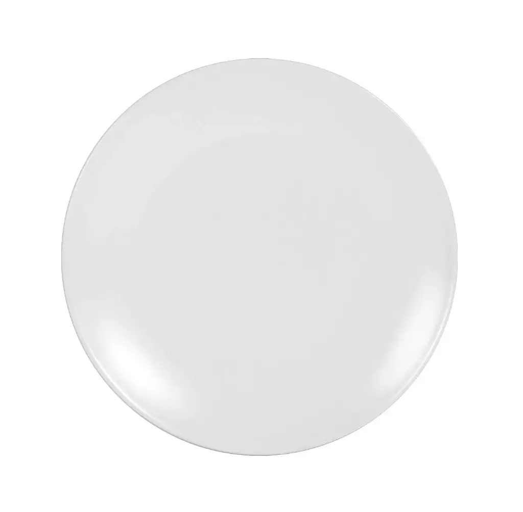 Plato Postre Infinity Stonware Blanco 20X2 Cm.