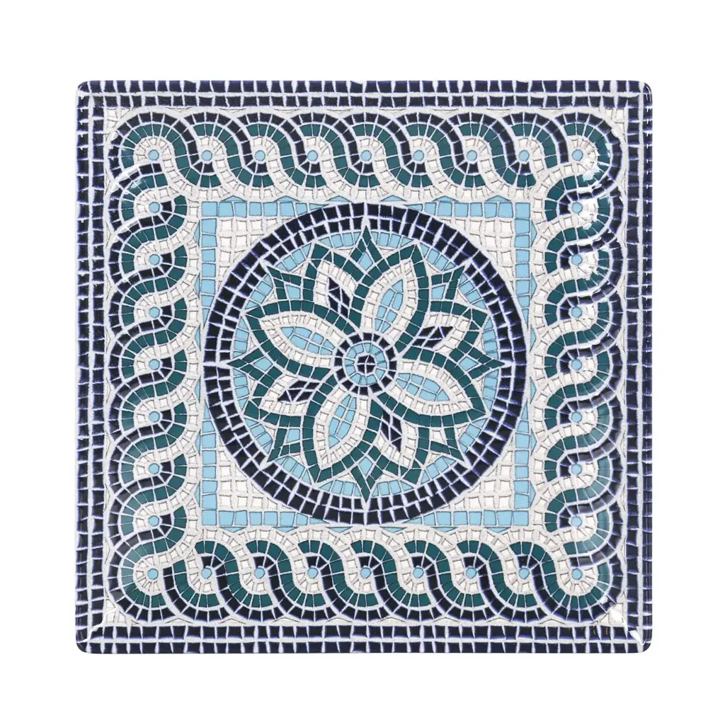 Plato Llano Stonware Mayolica 26,5X26,5X2,5 Cm.
