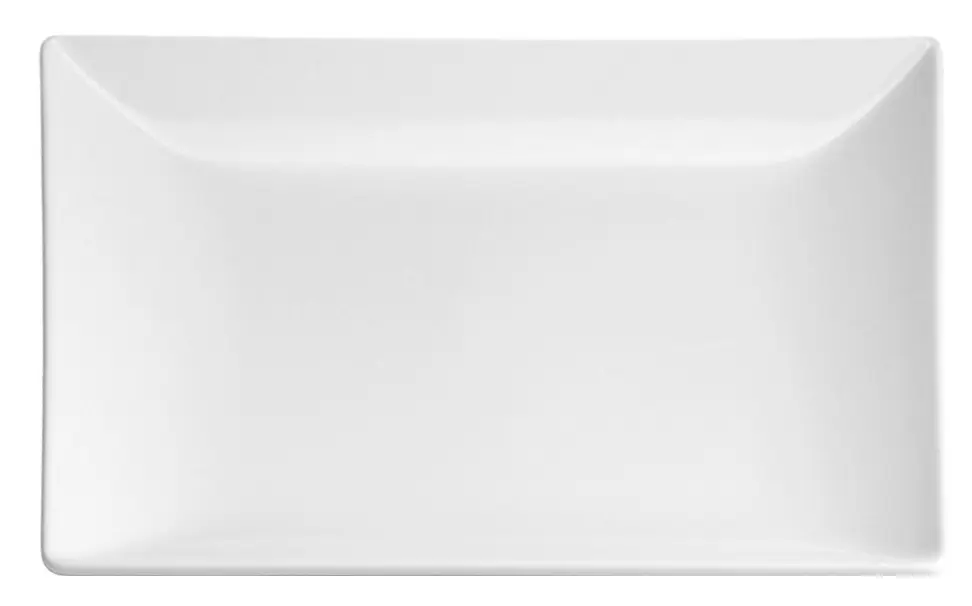 Fuente Rectangular Ming Ii Stonware Blanco 20X13X2 Cm.