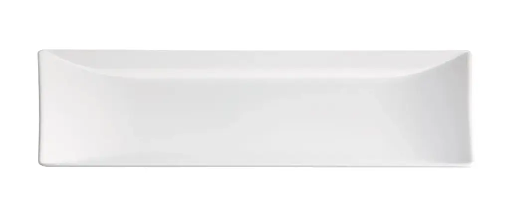 Fuente Rectangular Ming Ii Stonware Blanca 30X8X2 Cm.
