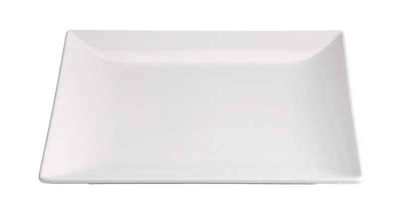Plato Postre Ming Ii Stonware Blanco 18X18X1,7 Cm.
