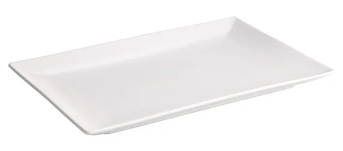 Fuente Rectangular Ming Ii Stonware Blanca 34X22X2,5Cm