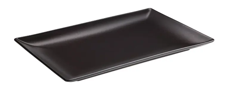 Fuente Rectang. Negra Stoneware 25X15