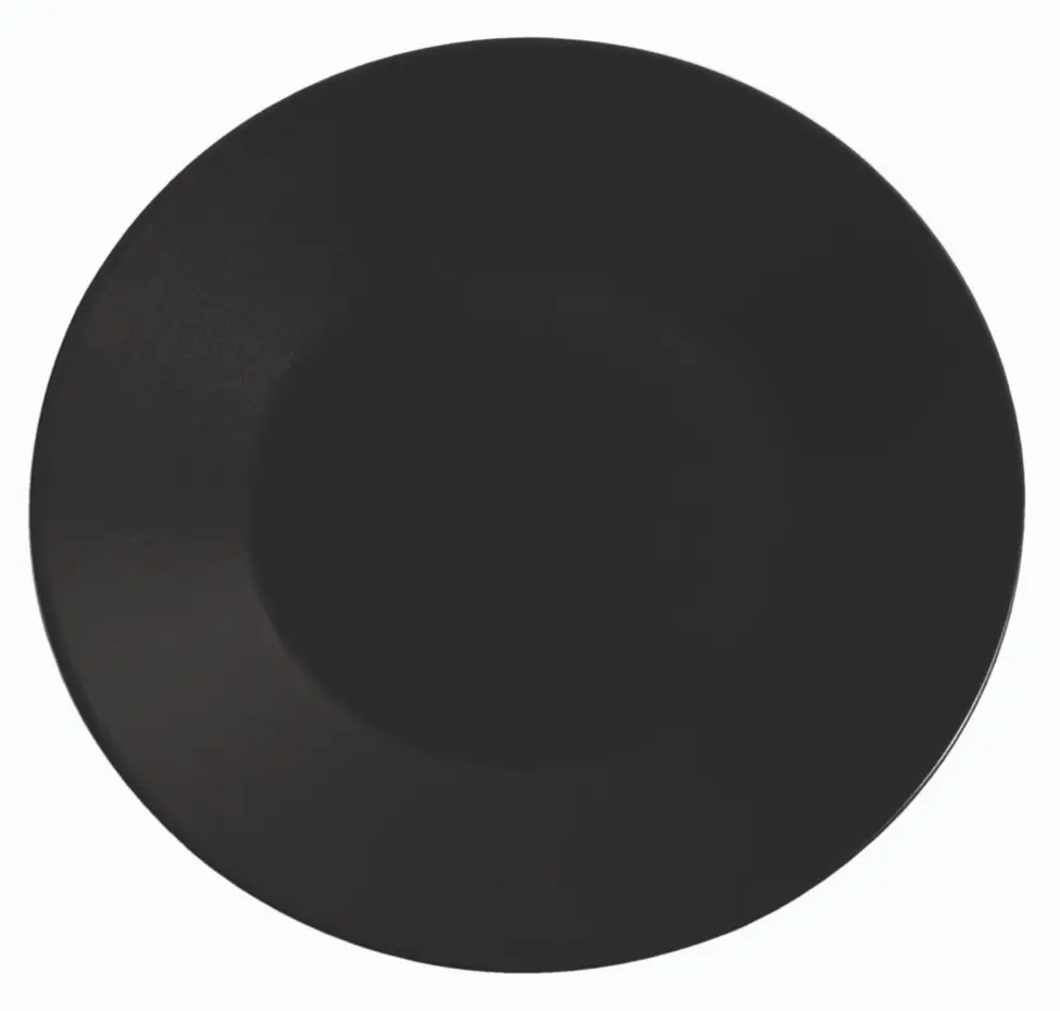 Plato Llano The Reserve Stonware Negro 25X2,7 Cm.