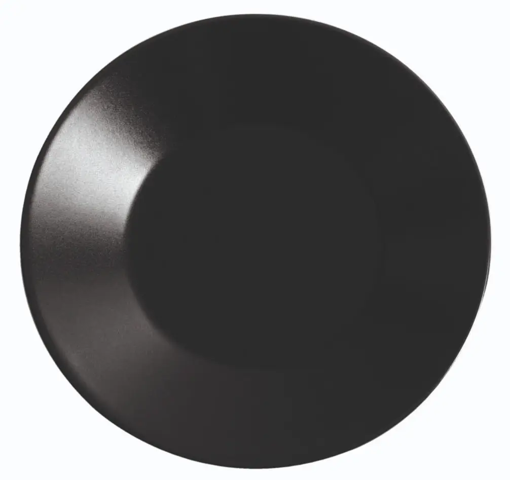 Plato Postre Negro Stoneware The Reser