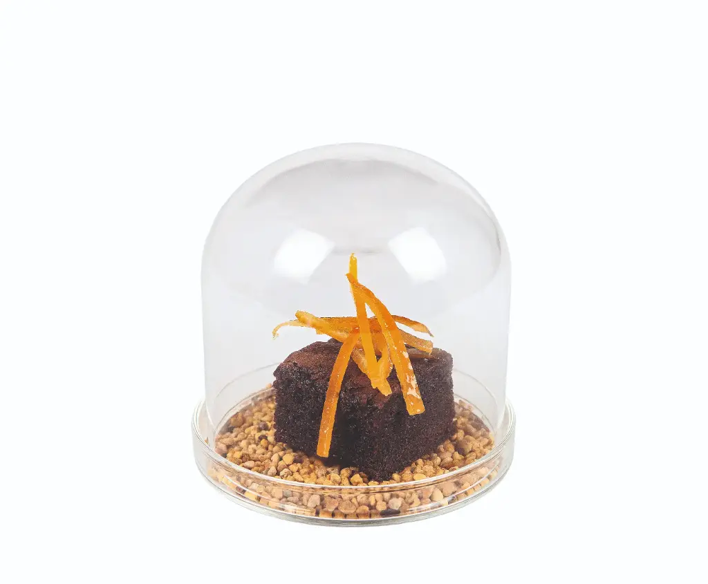 Campana Degustacion C/Plato Borosilicato 8X8 Cm.