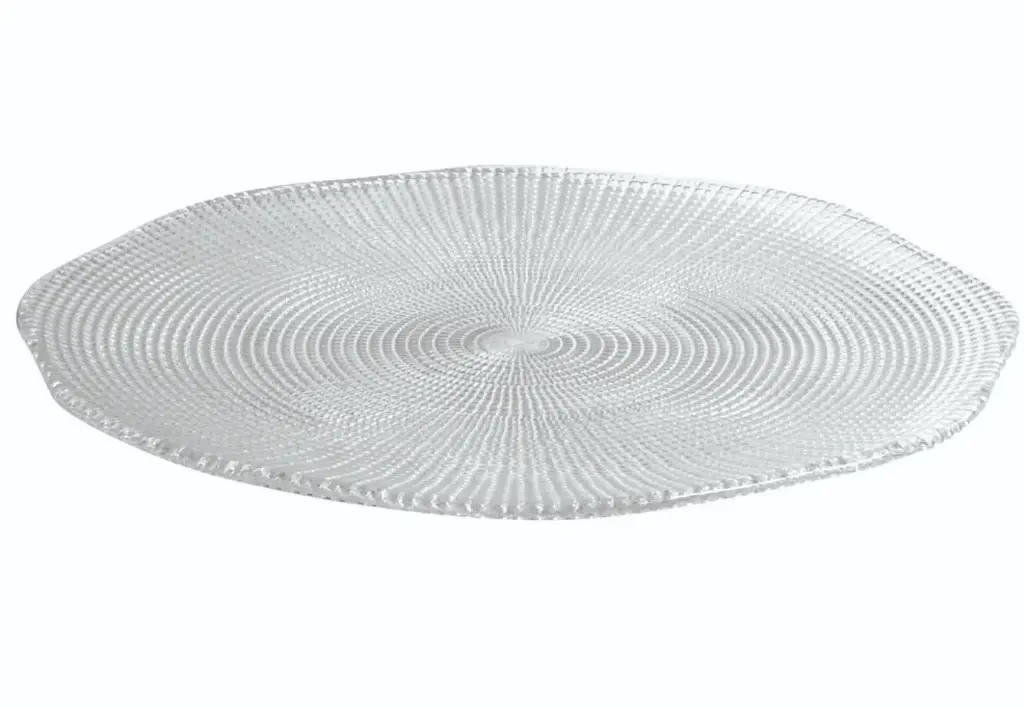 Plato Presentacion Eternity Vidrio 31 Cm.