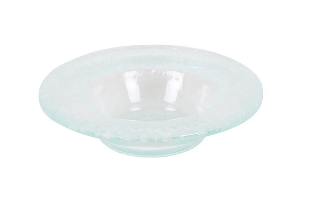 Plato Degustacion Natural Clear Vidrio 10X2 Cm.