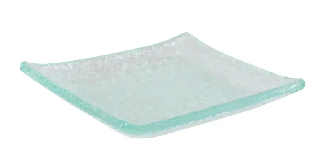 Plato Degustacion Vidrio 8X8 Cm.