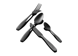 Cuchara Postre Flor De Lys Negra
