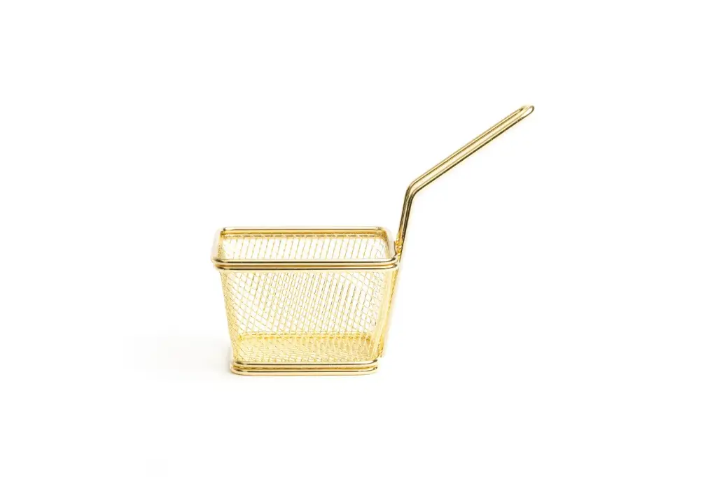 Cesto Cuadrado Gold 10X9Xh7 Cm