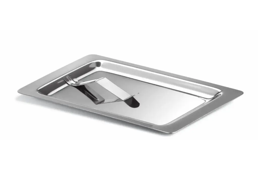 Bandeja Cambio Inox. Con Pinza 17X11 Cm.